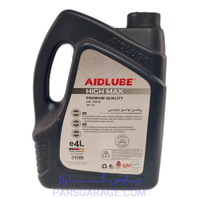 روغن موتور SL ایدلوب Aidlube حجم 4 لیتر 20W-50